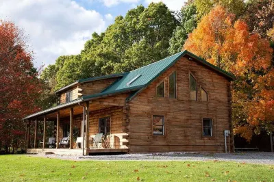 Peaceful log home retreat.