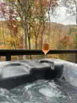 NEW! CAPER Treehouse: modern cabin-HOT TUB VIEWS!