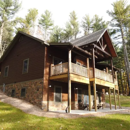 Adirondack River Lodge/ Spectacular Waterfalls/ Natural swimming pools.