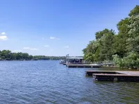 Single level home in a gentle, quiet , deep water cove  at Lake of the Ozarks .
