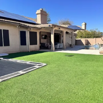 Spacious 5 bedroom home with pool and games.