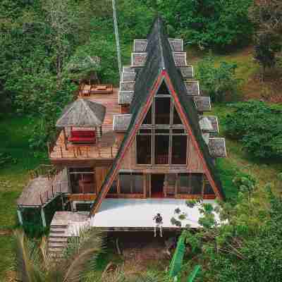 A-Frame Volcano House Hotel Exterior