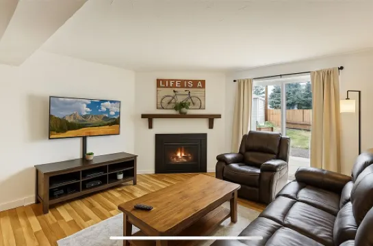 Mountainside Condo: King Bed/Hot Tub/On Free Bus Route/Fireplace