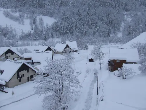Vaujany / alpesd'huez, Skiing, cycling (marmot / alp'd'huze) 20km col gland