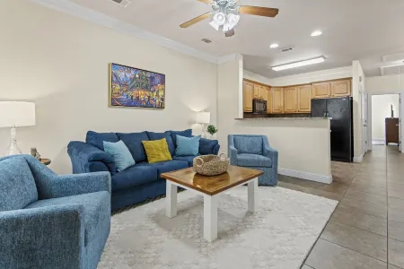 Welcome!  This apartment offers a spacious and comfortable place to stay.