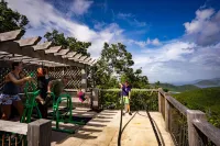 Best views & pool deck on St John just up the hill from Cinnamon Bay Beach.