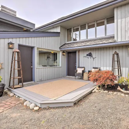 Oceanfront Ferndale Oasis w/ Fire Pit, Grill!