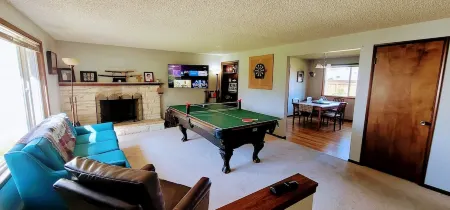 A comfortable home for friends and family to gather and play.
