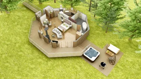 Luxury, Peaceful, Adult Only Romantic Scots Pine Treehouse Near Glenshee Отели в г. Блэргори энд Ратрей