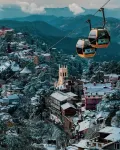 Views from top of Shimla, 600 M from the Mall Road and The Ridge, Drive - in