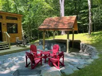 Escape to this private and peaceful tiny home with hot tub in Sharon, VT!