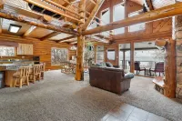 Majestic lake views on 20 private acres with hot tub