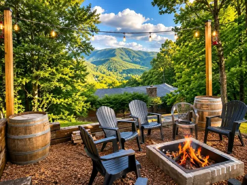 Cabin Mountain View Retreat • Hot Tub, Game Room, Fire Pit, Pizza Oven - Chalets