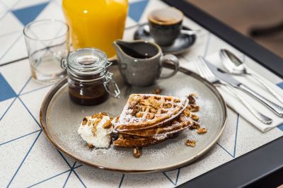 料理 プラハ マリオット ホテルの写真