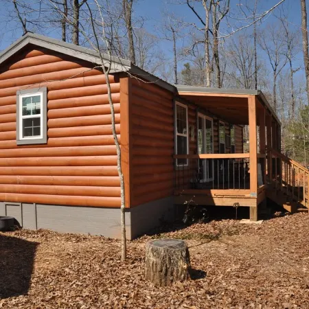 Luxury cabins in the foothills of the Blue Ridge Mountains