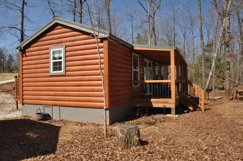 Luxury cabins in the foothills of the Blue Ridge Mountains