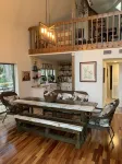 Luxurious house on secluded 3.8 acres, oak trees on Manatee River, large decks