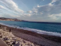 In the center of Menton, near the sea