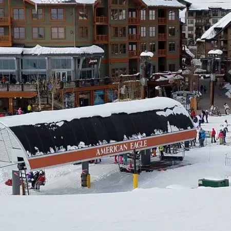 Our studio condo is the closest condo to the Eagle Lift.  Just steps away.