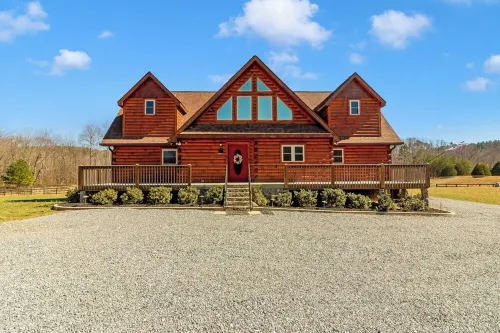 7 Person New Hot Tub  at Stunning Log Cabin 4 Bed 4 Full Bath  5 Min  to Tiec