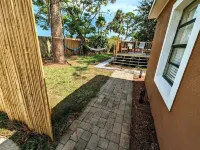 Tropical Lagoon Getaway: River View ~ Hot Tub Hotels near Banana Creek Launch Viewing