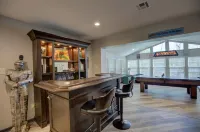 Waterfront Home with private boat ramp and boat dock.