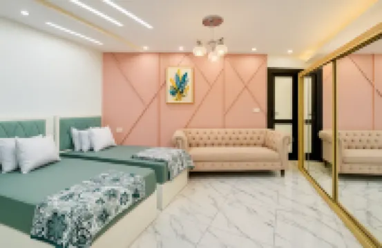 Beachfront Chalet in Porto Said with Pool & GA 酒店