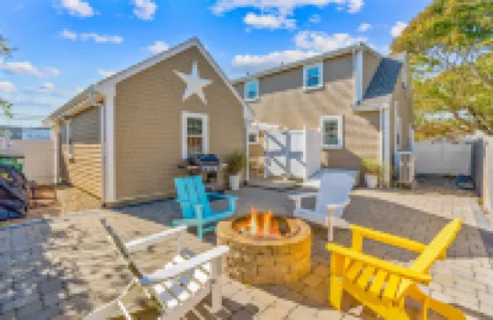Charming House by the Beach with Patio, Grill, FirePit