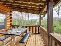 Mtn Views, Yard, and Fire Pit Multi-Level Cabin Hotels in Cowee