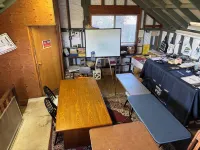 Charming baseball themed 2-story building with cable TV, wi-fi & stereo system.