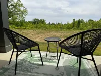 Designer Retreat with Patio and Resort Amenities - Stylish Escape