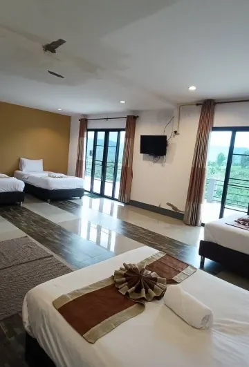 ห้องครอบครัว-เตียงเดี่ยว 4 เตียง