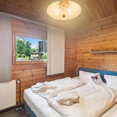 Finnische Blockhausstilhauser im Harz