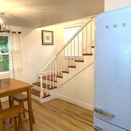 Experience History in an original Carriage House located behind a Colonial home.