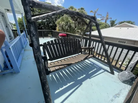 On Hutchinson Island. Large upstairs suite, private pool, beach is minutes away.