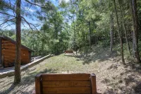 PRIVATE Peaceful Cabin on 1.5 Acres with Hot Tub, Deck & HUGE Outdoor Fireplace!
