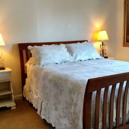 The Garden Suite has beautiful views of forests and pastures! It is dog friendly