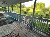 Beautiful Sunrises & Fall Colors at Huckleberry Heaven’s 3.6 Acres’ Mountain Top Hotels in Clear Creek