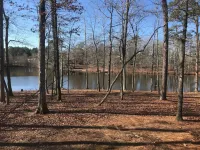 Prospect Mountain Cabin custom log home sportsman's paradise with fishing lake.