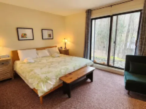 2 Bed/2Bath White Mtn treetop Townhome across from Loon w views,pool & shuttle 林肯酒店