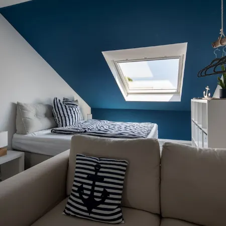 Apartment Koje in Schillg, walking distance to the beach, WLAN, parking, Sky