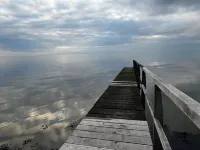 House "NordSeeStern", detached, right on the North Sea dike with a fireplace