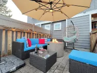 Modern 2Br w Fire Pit & BBQ - Perfect for Families, Travel Nurses & Corp Housing Hotels in Atlantic
