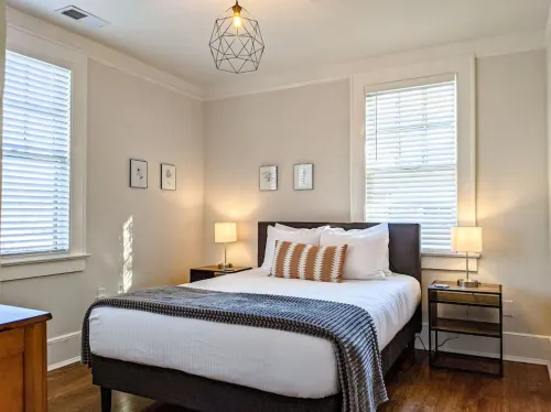 Spacious Living Area and Cozy Outdoor Space - Charming Industrial Retreat