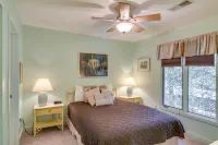 Scenic-view cottage with sunroom, deck, kitchen & pool - close to beach & golf