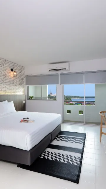 ห้องจูเนียร์สวีทแบบ 1 ห้องนอน มีวิวทะเล