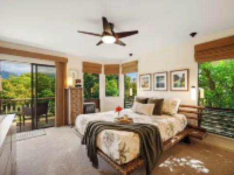 Hawaiian-style Oceanfront Villa - Outrageous Views, Beach Access, Ahh! Hotels in Princeville