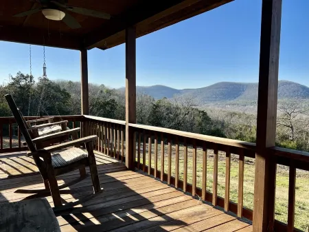 A two-bedroom mountain cabin with a priceless view