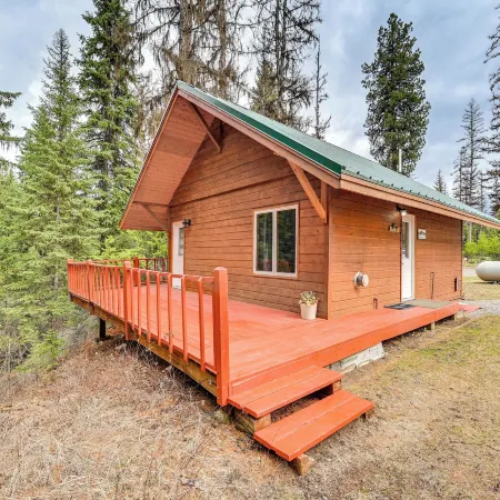 Secluded Bigfork Cabin w/ Canoes & Views!