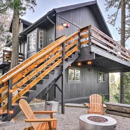Luxe Lake Arrowhead Getaway w/ Treetop Views!